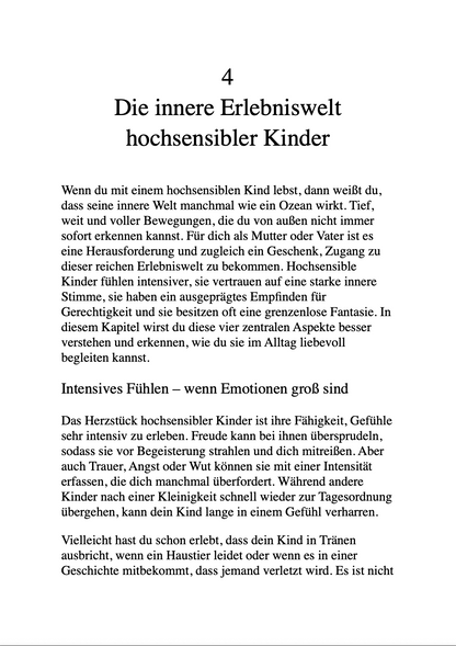 DAS GESCHENK DER HOCHSENSIBILITÄT - Kinder verstehen und liebevoll begleiten.