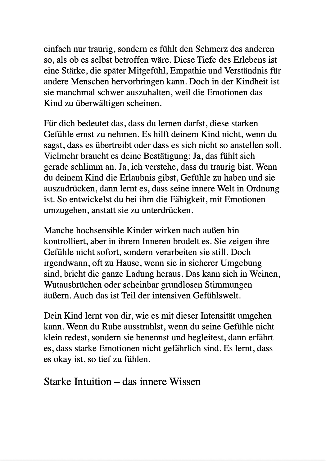 DAS GESCHENK DER HOCHSENSIBILITÄT - Kinder verstehen und liebevoll begleiten.