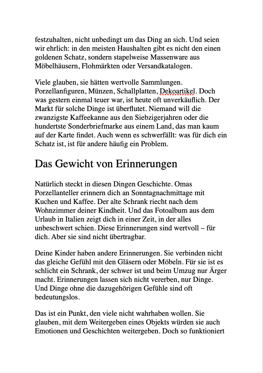 KEINER WILL DEINEN SCHEI* - Wie du ausmistest, bevor du stirbst.