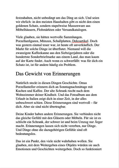 KEINER WILL DEINEN SCHEI* - Wie du ausmistest, bevor du stirbst.