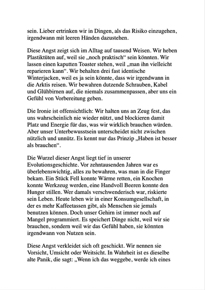 KEINER WILL DEINEN SCHEI* - Wie du ausmistest, bevor du stirbst.