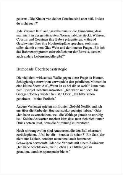 WIE DU IN DEINEN 30ern SINGLE BIST. Keine Anleitung