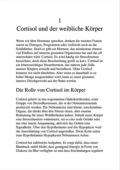 CORTISOL BALANCE - Wie Frauen Cortisol senken und ihren Hormonhaushalt ins Gleichgewicht bringen
