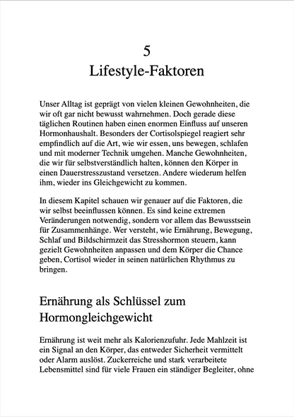 CORTISOL BALANCE - Wie Frauen Cortisol senken und ihren Hormonhaushalt ins Gleichgewicht bringen
