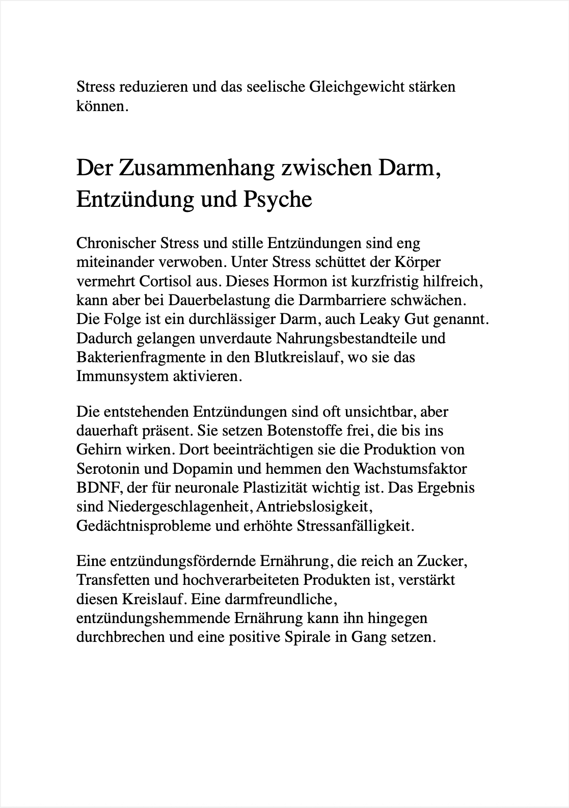 GEHIRNGEWASCHEN VOM DARM - Die geheime Verbindung zwischen Nahrung und Stimmung