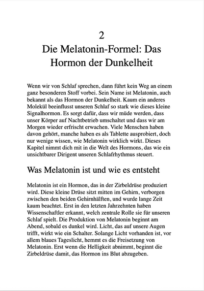 DIE MELATONIN-FORMEL - Wie du durch gesunden Schlaf Energie tankst, Stress reduzierst und besser lebst