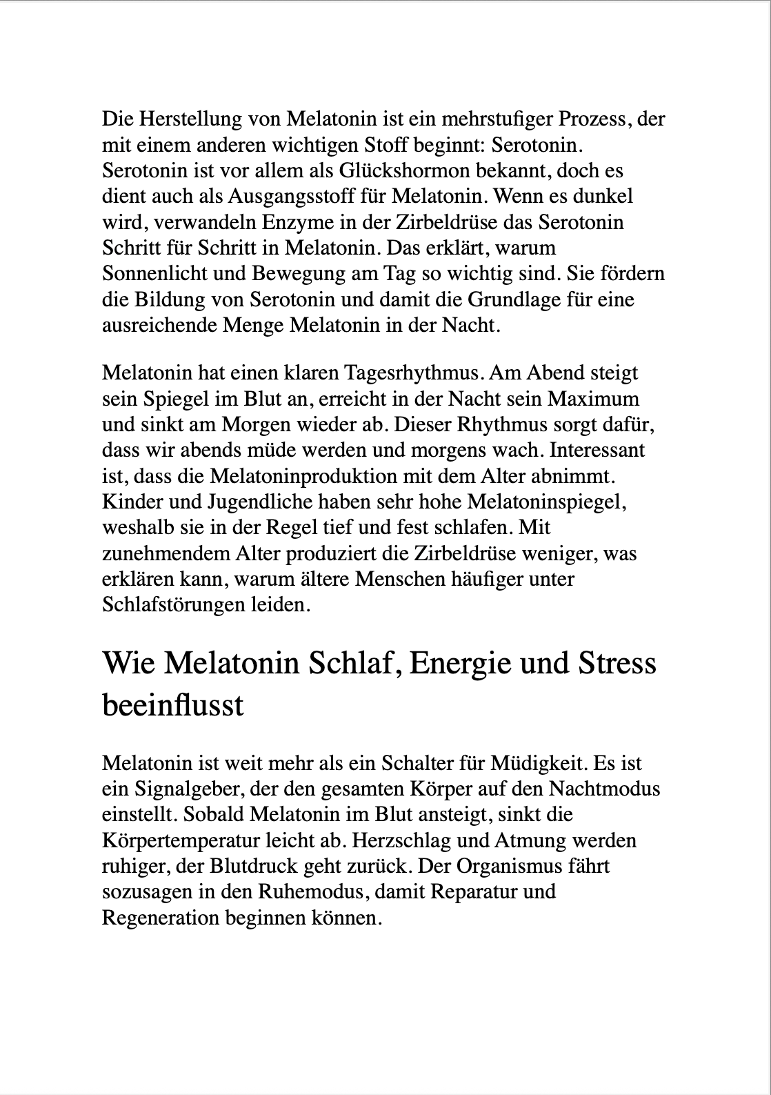 DIE MELATONIN-FORMEL - Wie du durch gesunden Schlaf Energie tankst, Stress reduzierst und besser lebst