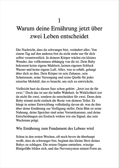 "BITTE ISS DAS NICHT, MAMA..." - Was du in der Schwangerschaft vermeiden solltest und wie du dein Kind optimal vorbereitest