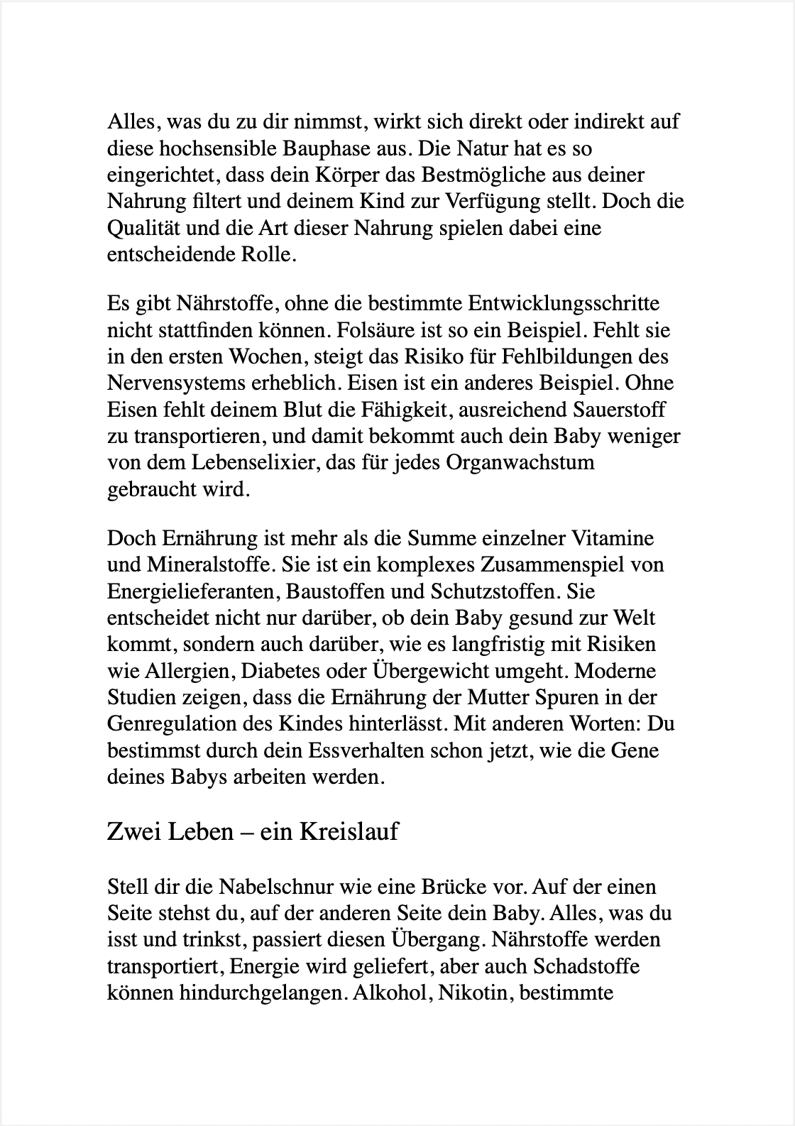 "BITTE ISS DAS NICHT, MAMA..." - Was du in der Schwangerschaft vermeiden solltest und wie du dein Kind optimal vorbereitest