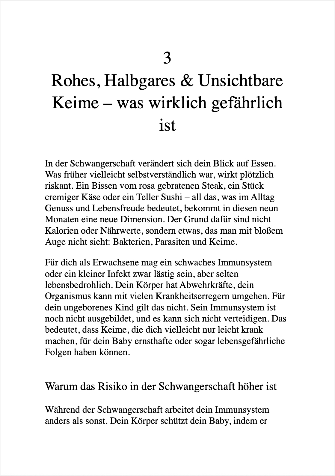"BITTE ISS DAS NICHT, MAMA..." - Was du in der Schwangerschaft vermeiden solltest und wie du dein Kind optimal vorbereitest