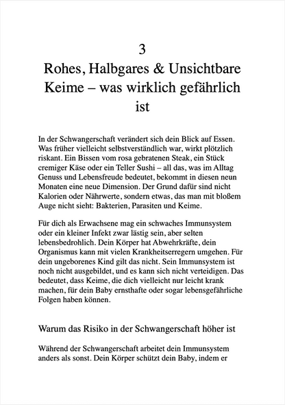 "BITTE ISS DAS NICHT, MAMA..." - Was du in der Schwangerschaft vermeiden solltest und wie du dein Kind optimal vorbereitest