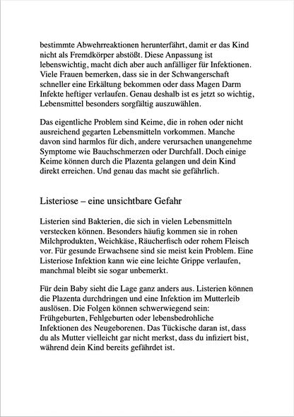 "BITTE ISS DAS NICHT, MAMA..." - Was du in der Schwangerschaft vermeiden solltest und wie du dein Kind optimal vorbereitest