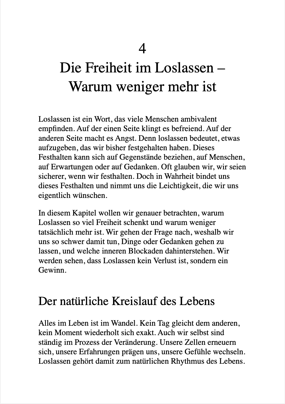 MENTALER MINIMALISMUS - Weniger Gedankenballast, mehr Klarheit, Fokus und Freiheit