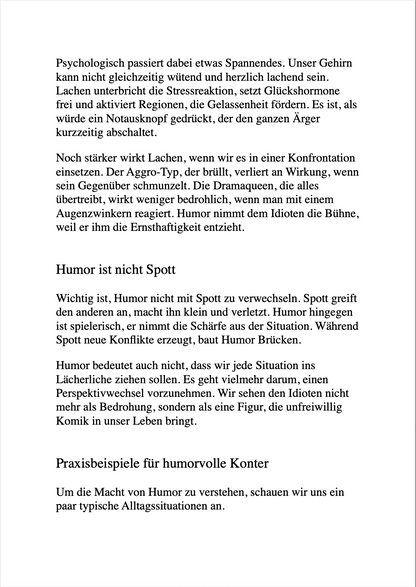 WIE MAN MIT IDIOTEN UMGEHT - ohne sie umzubringen