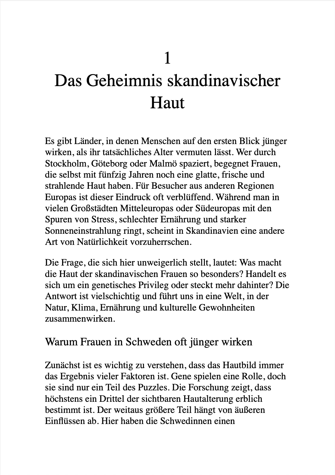 DIE SCHWEDISCHE HAUT-FORMEL - 10 Jahre jünger dank Naturkraft.