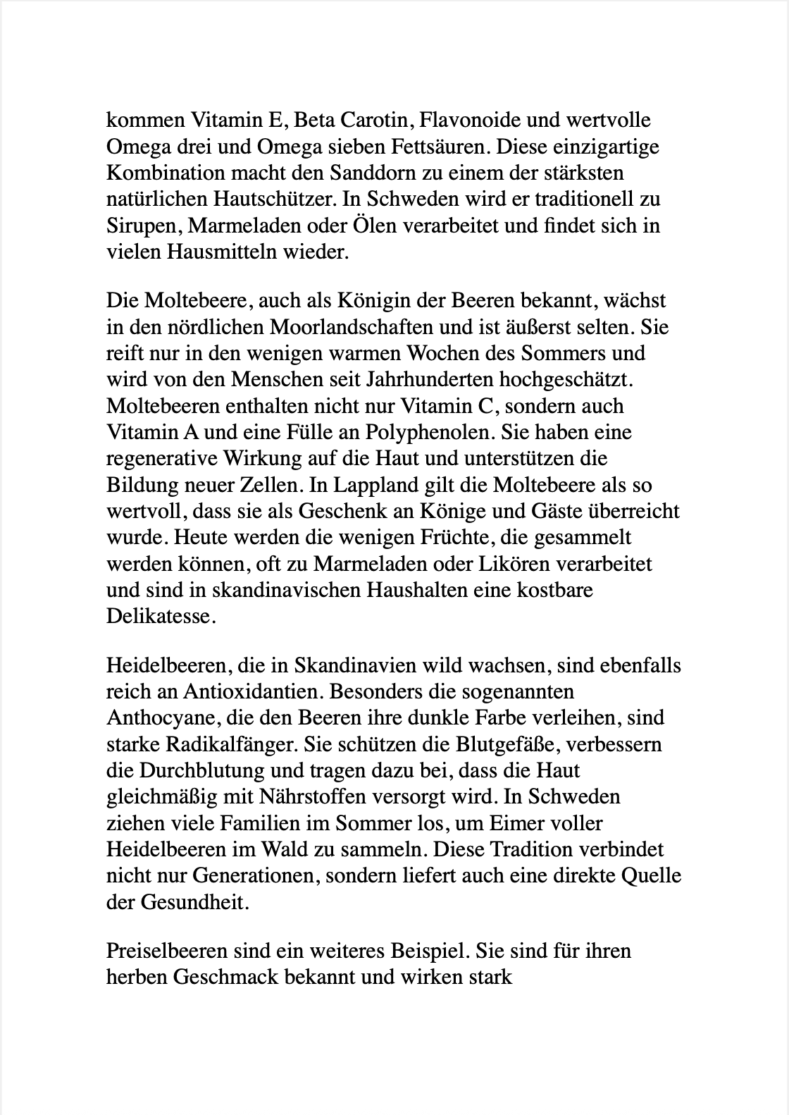 DIE SCHWEDISCHE HAUT-FORMEL - 10 Jahre jünger dank Naturkraft.
