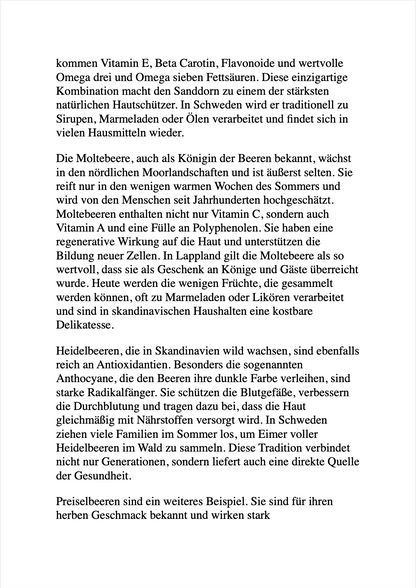 DIE SCHWEDISCHE HAUT-FORMEL - 10 Jahre jünger dank Naturkraft.