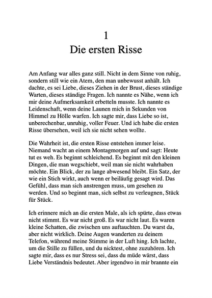 WENN ES WEH TUT, IST ES KEINE LIEBE!