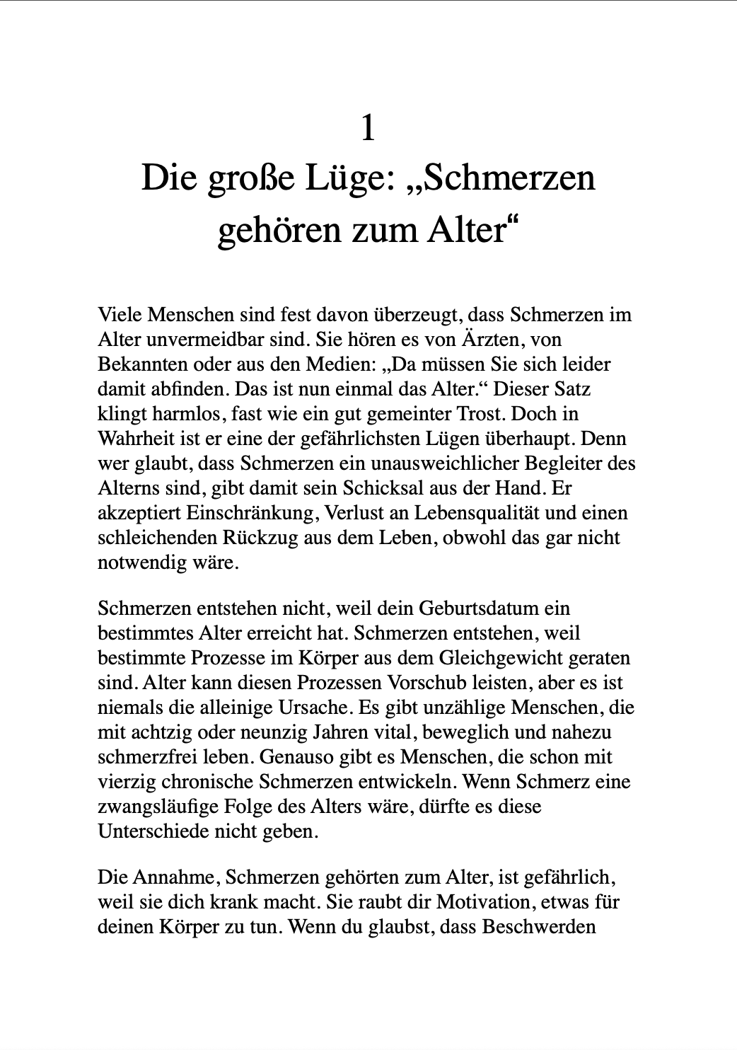 SCHMERZFREI! AUCH IM HOHEN ALTER - Der Weg in ein starkes, vitales Leben.