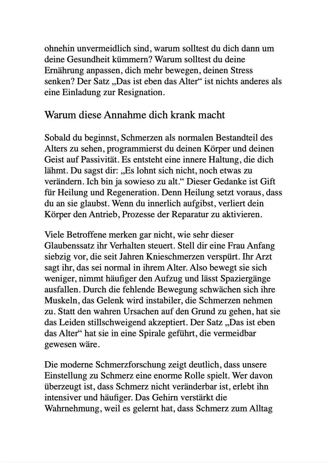 SCHMERZFREI! AUCH IM HOHEN ALTER - Der Weg in ein starkes, vitales Leben.