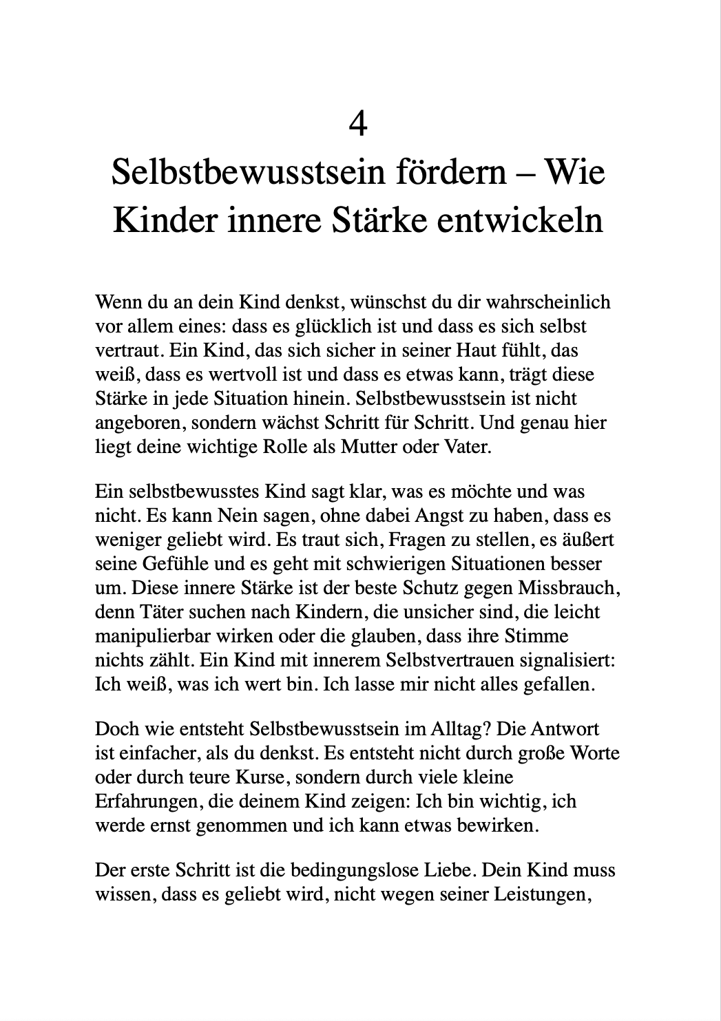 DEIN KÖRPER GEHÖRT NUR DIR - Wie Eltern ihre Kinder stark gegen Missbrauch machen