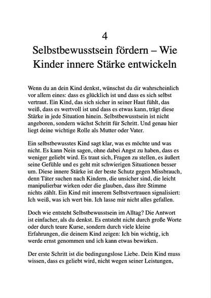 DEIN KÖRPER GEHÖRT NUR DIR - Wie Eltern ihre Kinder stark gegen Missbrauch machen