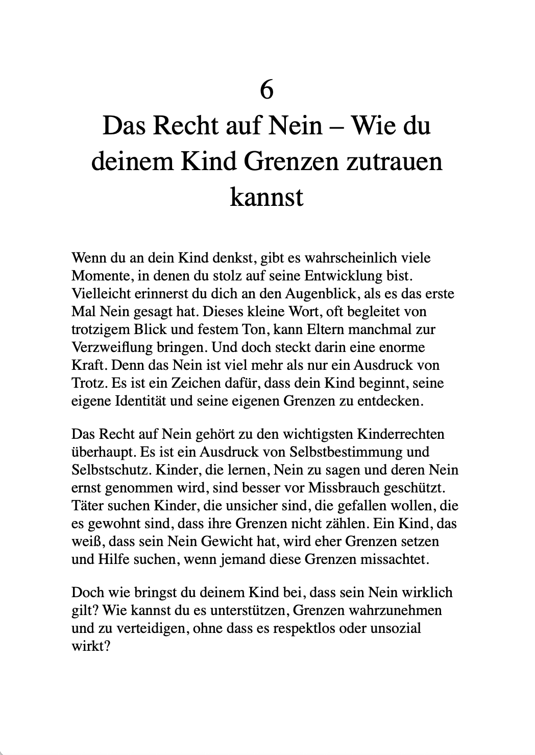 DEIN KÖRPER GEHÖRT NUR DIR - Wie Eltern ihre Kinder stark gegen Missbrauch machen