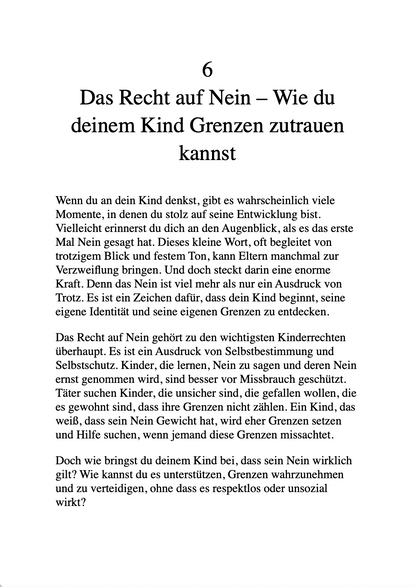 DEIN KÖRPER GEHÖRT NUR DIR - Wie Eltern ihre Kinder stark gegen Missbrauch machen