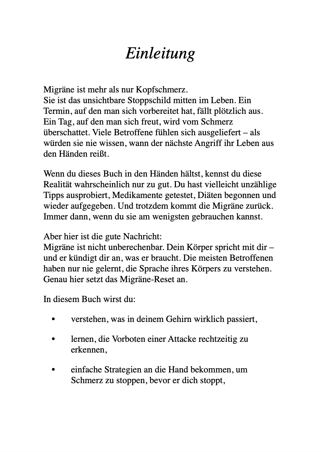 DAS MIGRÄNE-RESET - Den Schmerz verstehen, die Kontrolle zurückgewinnen, das Leben neu gestalten.