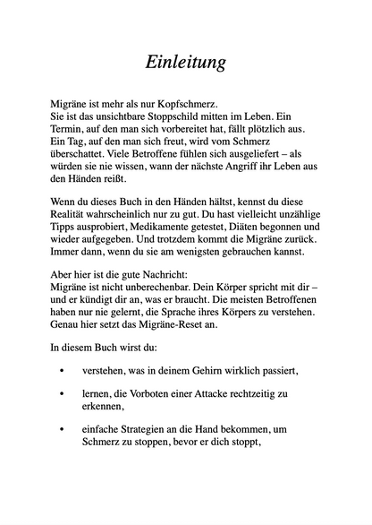 DAS MIGRÄNE-RESET - Den Schmerz verstehen, die Kontrolle zurückgewinnen, das Leben neu gestalten.