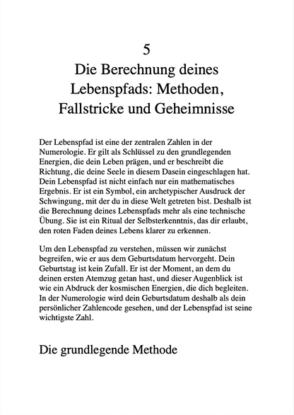 DEIN LEBENSPFAD - Der geheime Code der Zahlen und der Schlüssel zu deinem wahren Selbst