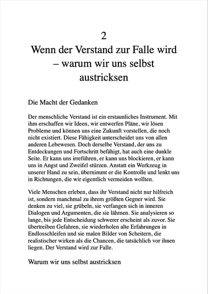 WARUM INTELLIGENTE MENSCHEN SICH SELBST SABOTIEREN - Erkenne, wie dein Denken dich bremst – und lerne, es für dich arbeiten zu lassen.