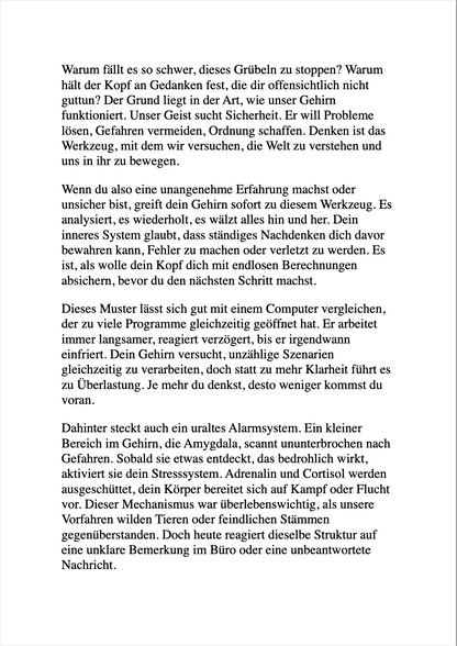 HÖR AUF, ALLES AN DICH RAN ZU LASSEN - Wie du dich von Overthinking, Stress und emotionalem Chaos befreist.