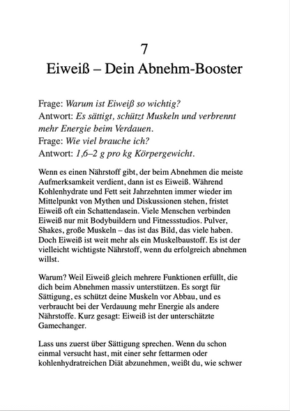 DER NO-BULLSHIT ABNEHMPLAN - Wie du abnimmst ohne Diät-Lügen, Marketing-Tricks oder Schönrederei.