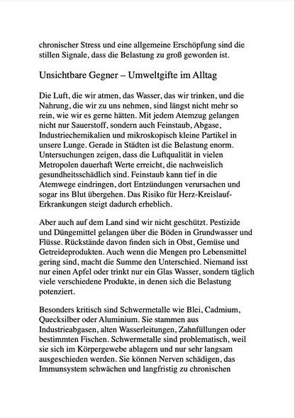 DIE ENTGIFTUNGS-FORMEL - Wie du dich von innerem Ballast befreist und neue Lebenskraft erweckst.