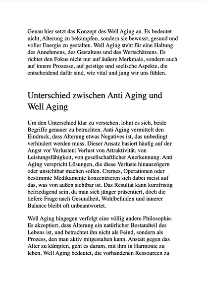 DAS WELL-AGING GEHEIMNIS - Länger jung, gesund und voller Energie – der ganzheitliche Weg zu deinem besten Leben