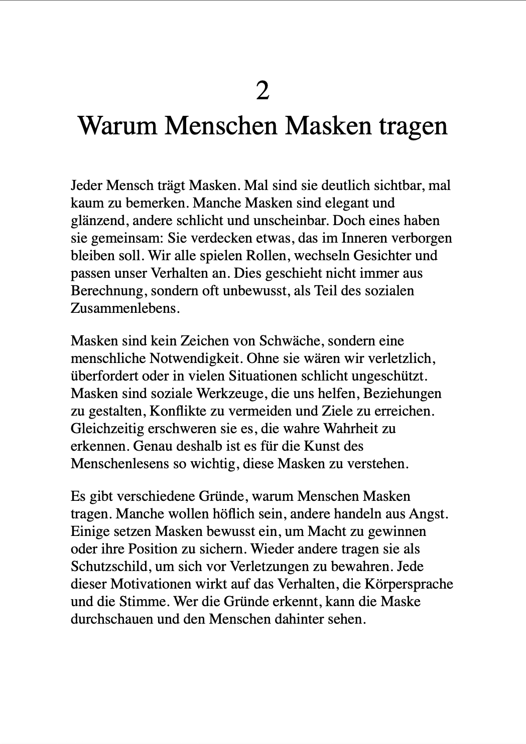 DIE KUNST DES MENSCHENLESENS - Wie du lernst, die wahren Gedanken, Gefühle und Absichten zu erkennen.