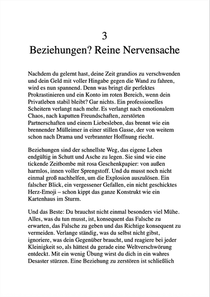 WILLST DU DEIN LEBEN ENDLICH GEGEN DIE WAND FAHREN? - Die nützlichsten Tipps & Strategien für kolossales Scheitern.
