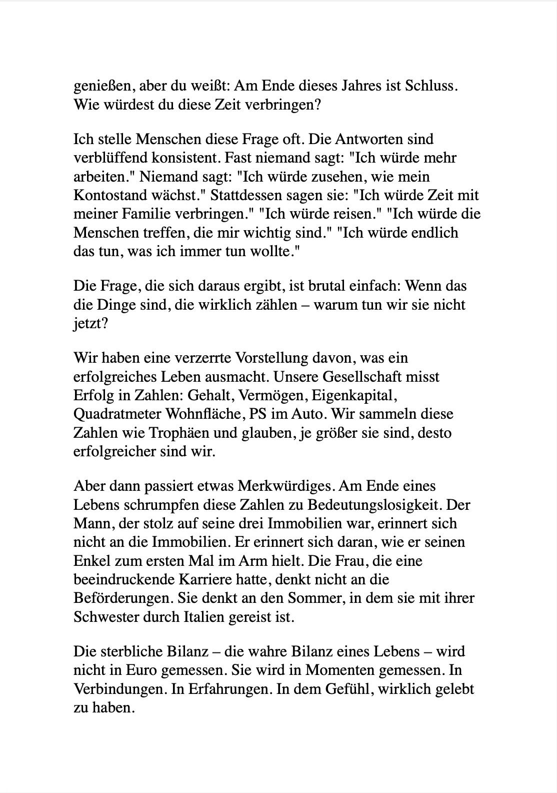 NIMM NICHTS MIT IN'S GRAB! Wie du alles aus deinem Geld und deinem Leben holst