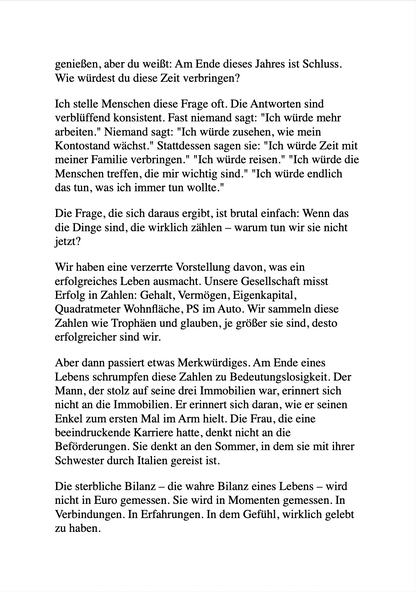 NIMM NICHTS MIT IN'S GRAB! Wie du alles aus deinem Geld und deinem Leben holst