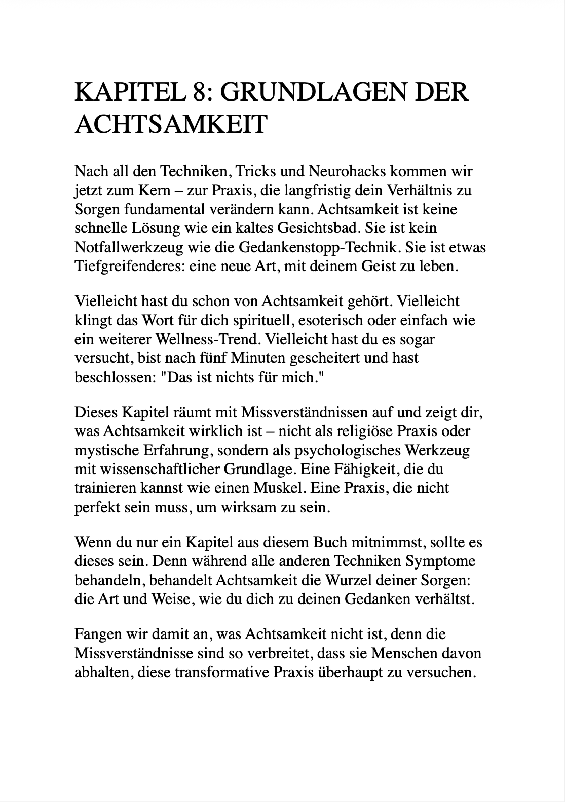 SCHLUSS MIT DEN SORGEN - Neurohacks und Achtsamkeit für sofortige innere Ruhe & Klarheit