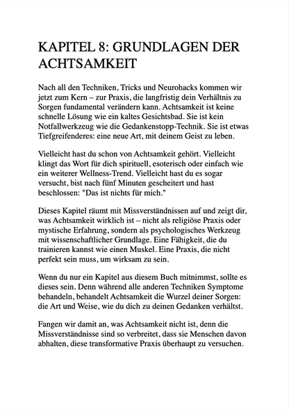 SCHLUSS MIT DEN SORGEN - Neurohacks und Achtsamkeit für sofortige innere Ruhe & Klarheit