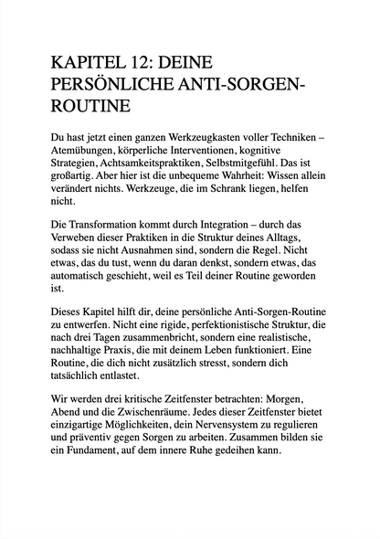 SCHLUSS MIT DEN SORGEN - Neurohacks und Achtsamkeit für sofortige innere Ruhe & Klarheit