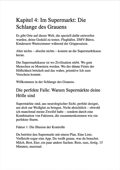 ZEN UND DIE KUNST, DEN LEUTEN NICHT AUF DIE SCHNAUZE ZU HAUEN - Emotionale Selbstkontrolle für Fortgeschrittene