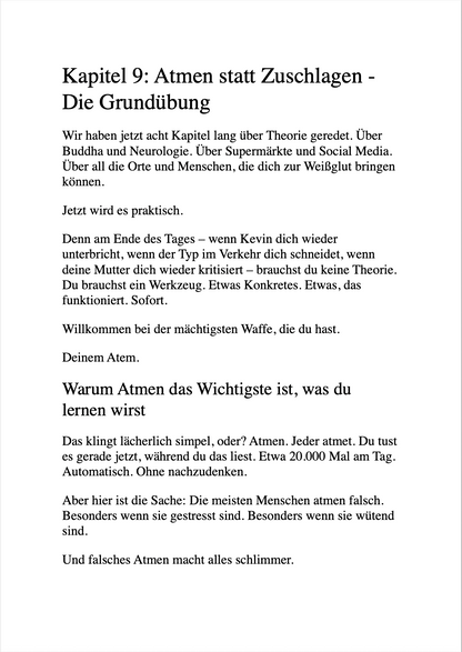 ZEN UND DIE KUNST, DEN LEUTEN NICHT AUF DIE SCHNAUZE ZU HAUEN - Emotionale Selbstkontrolle für Fortgeschrittene