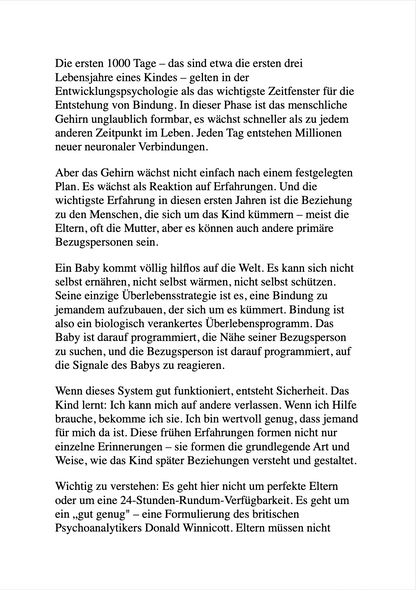 WIE FRÜHKINDLICHE ERLEBNISSE UNSERE BEZIEHUNGEN FORMEN - Bindung und Trauma