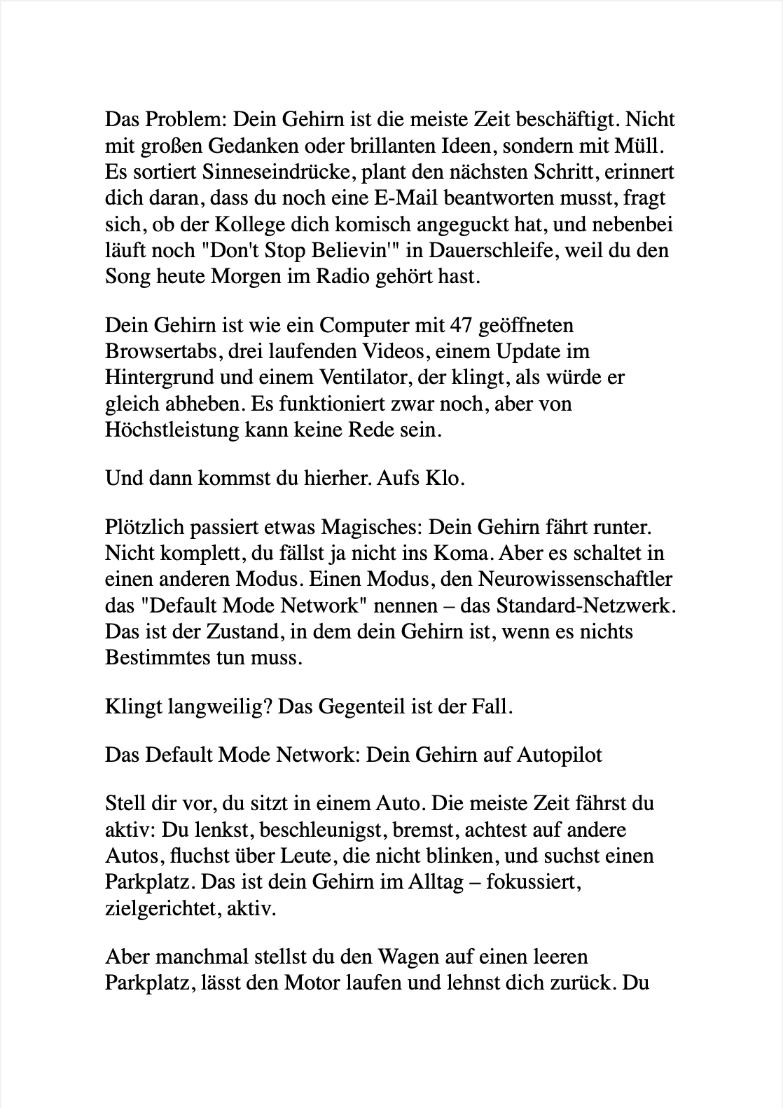 KLUG WERDEN GANZ FLOTT, WÄHREND DU SITZT AUF DEM POTT