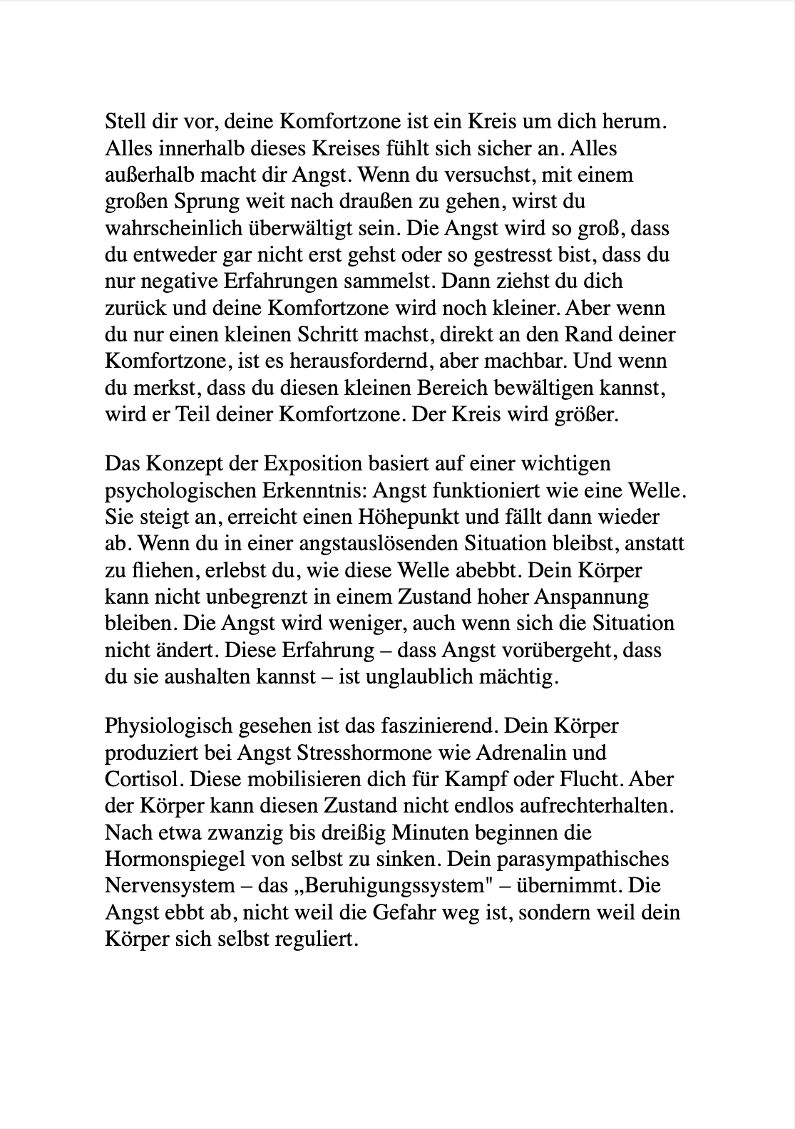 EINMAL THERAPIE ZUM MITNEHMEN, BITTE! Selbsthilfe to go