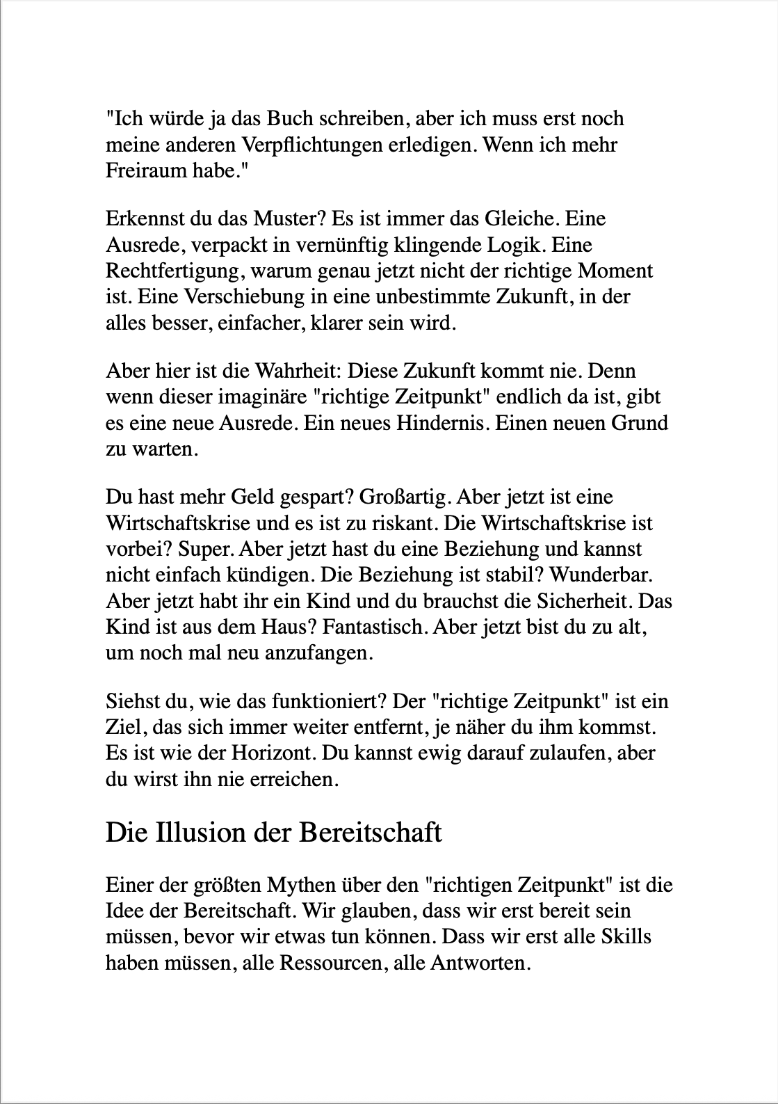 TRÄUM NICHT DEIN LEBEN, SONDERN SCHEISS EINFACH DRAUF