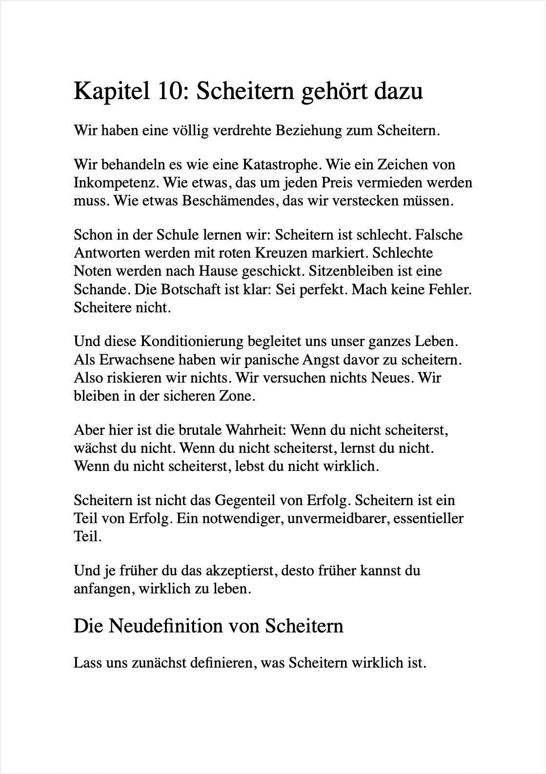 TRÄUM NICHT DEIN LEBEN, SONDERN SCHEISS EINFACH DRAUF